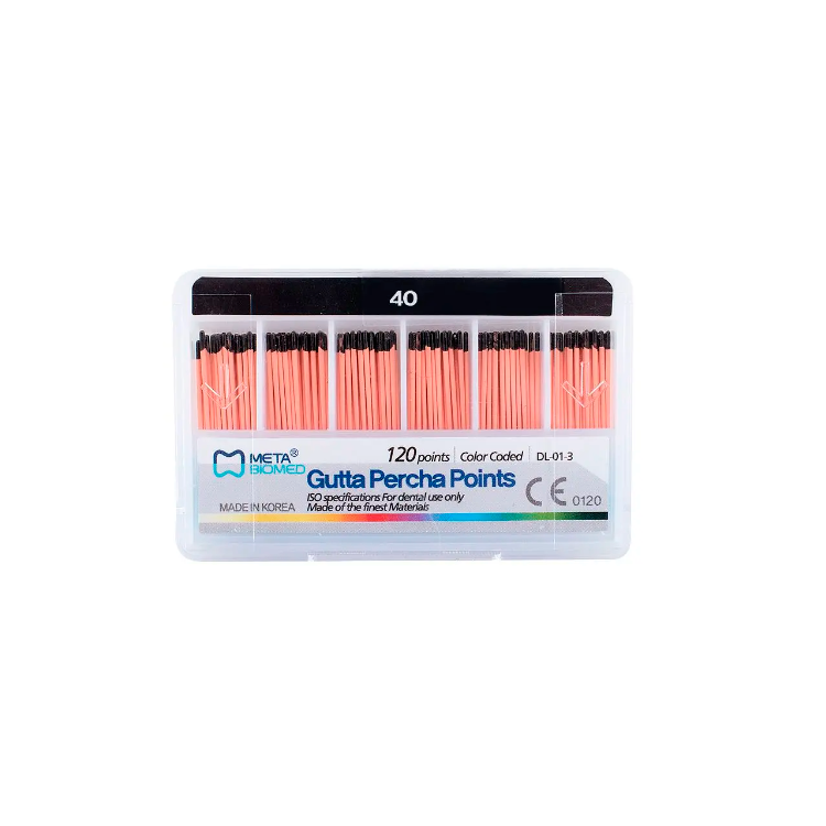 PUNTAS DE GUTAPERCHA ACCESORIA #40 META BIOMED