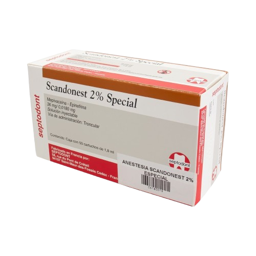 ANESTESICO SCANDONEST 2% C/50 PZAS SEPTODONT