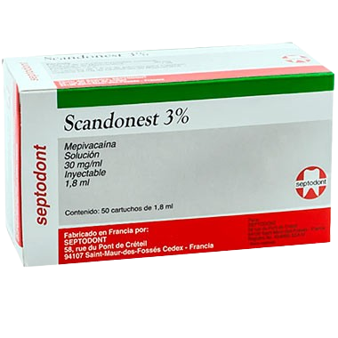 ANESTESICO SCANDONEST 3% C/50 PZAS SEPTODONT