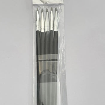 ESTUCHE DE PINCELES C/5 PZAS DE SILICON VARIOS COLORES ARGEL